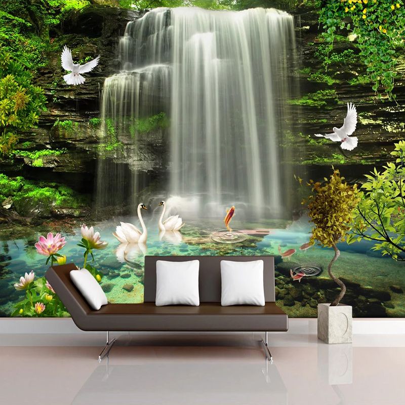 Custom 3d Wall Murals Wallpaper Nature Landscape Waterfall Photo Mural Papel De Parede Living Room Bedroom Home Decor Wall Paper Download Desktop Wallpapers Download Free Wallpaper From Livegold 26 31 Dhgate Com