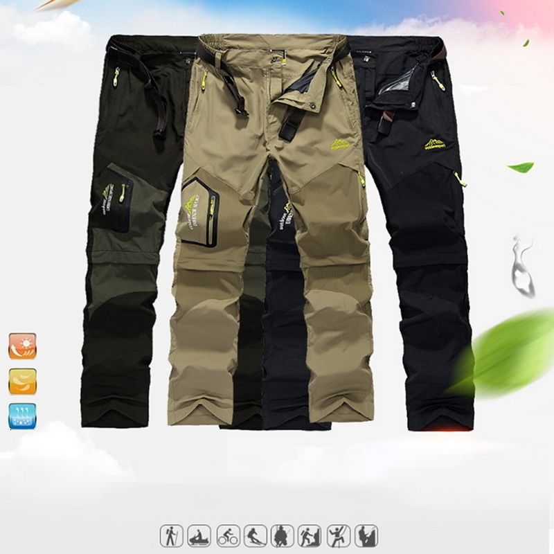 Outdoor Trekking Hiking Mountain Pants Mens Sport Climbing Hunting Fishing