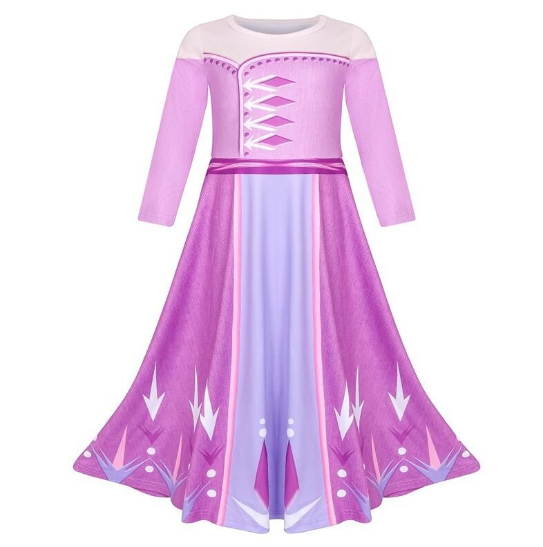 pink and violet christmas dress