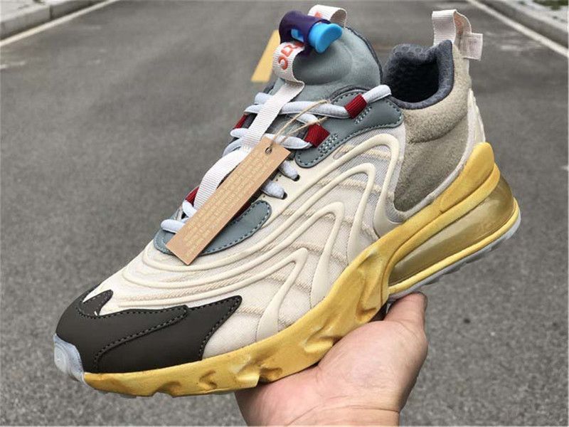 Travis Scott X ENG React Cactus Trails Jack Running Shoes Starfish Dark Hazel Men Women Sports 