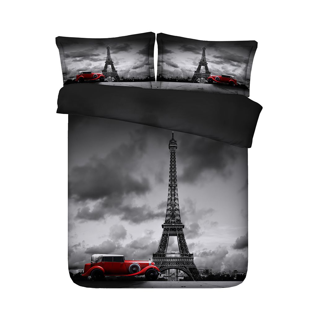 eiffel tower bed set twin