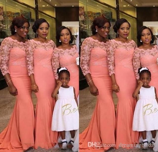 3 quarter length bridesmaid dresses