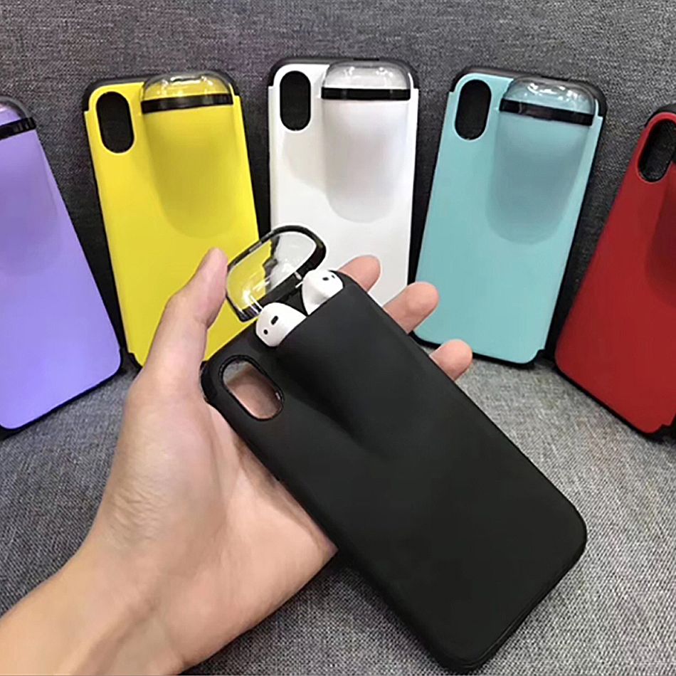 2 In 1 Case For Airpods For Iphone 11 Pro Max Xs Max Xr 7 8 Plus