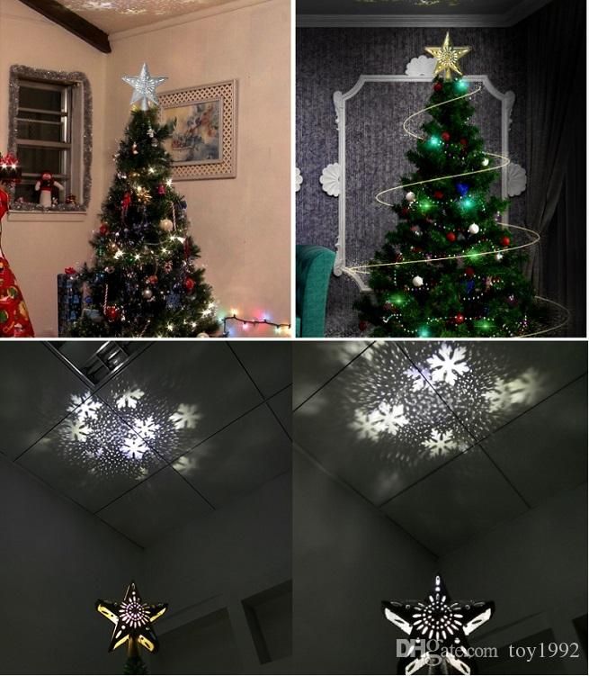 2020 3d Flashing Stars Christmas Tree Decoration Led Christmas Tree Top Rotating Snowflake Projection Lamp Christmas Tree Pendant From Jesus Disney 14 77 Dhgate Com