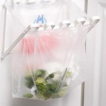 2020 Door Back Hanging Trash Rack Storage Kitchen Rubbish Bag Can