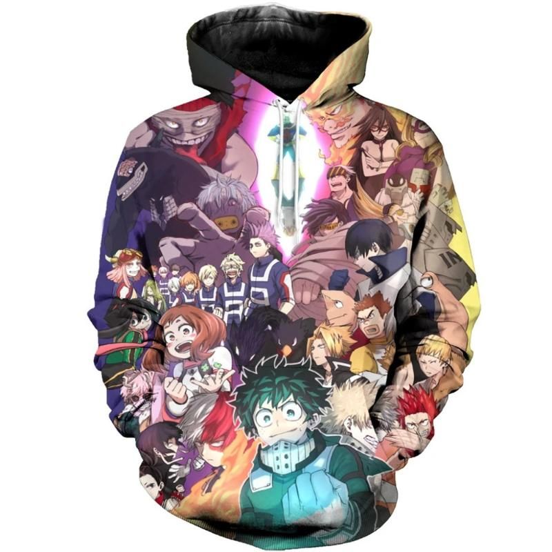 Acquistare Felpe Con Cappuccio Da Uomo Felpe 2021 Anime My Hero Academia  Tutti I Caratteri Stampati 3D Mens Felpa Con Cappuccio Harajuku Fashion Felpa  Felpa Unisex Casual Economico | Consegna Veloce E