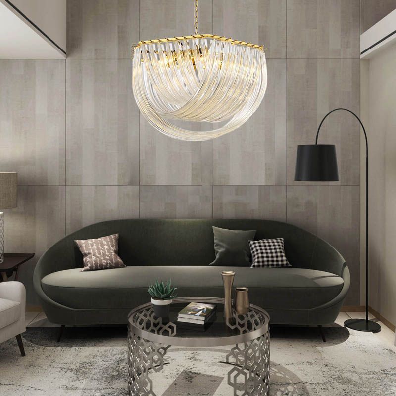 Nordic Creative Chandelier Living Room Lights Minimalist Personality Designer Decorative Lights Glass Villa LED Hang Lamps Large Chandelier Chandelier Candle Covers From Warriors007, $230.39| DHgate.Com