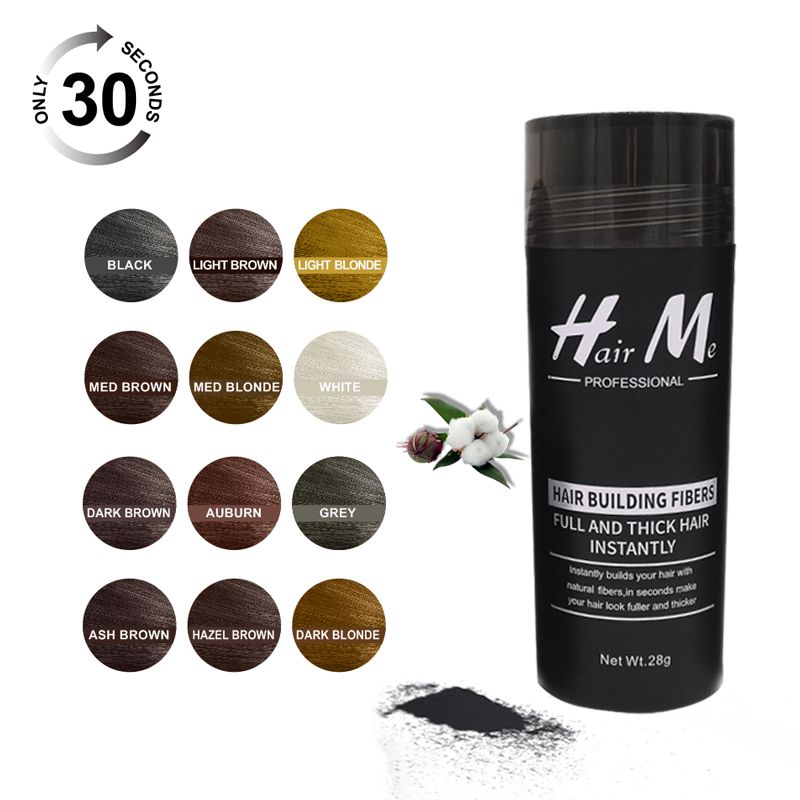 Hairme Hair Building Fibers Powder 28g To Fix With Hair Fibers On