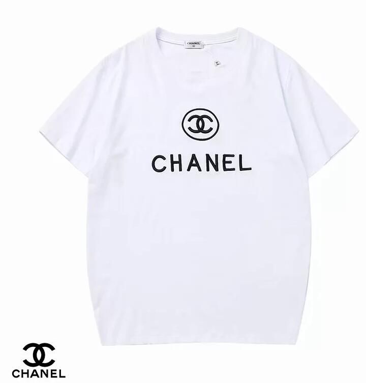 puede corrupción Repegar CHANEL Camisetas de manga corta para hombres y mujeres Shrits Fashion 100%  algodón Camiseta para