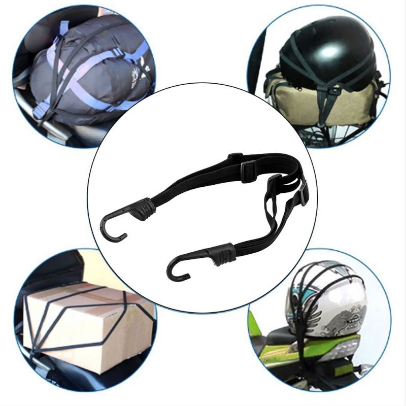 strapping luggage to motorcycle