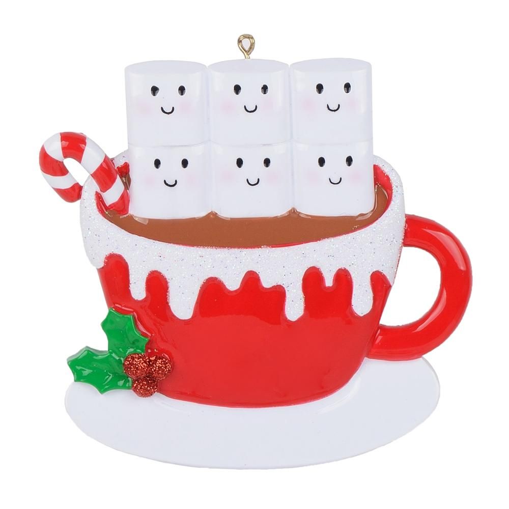Wholesale Hot Cocoa Cup With Marshmallows Family Of 6 Personalized