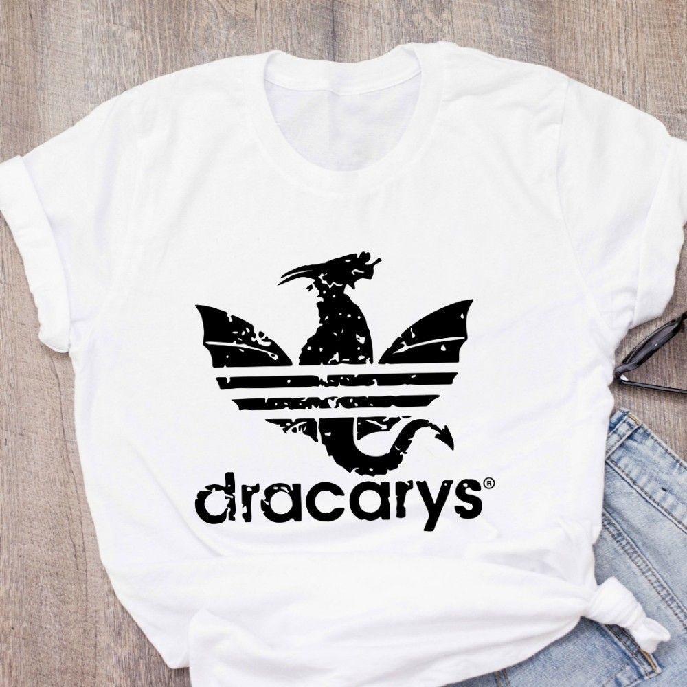 Dragon Dracarys camiseta fresca para hombre verano nueva camiseta blanca Arya Stark no