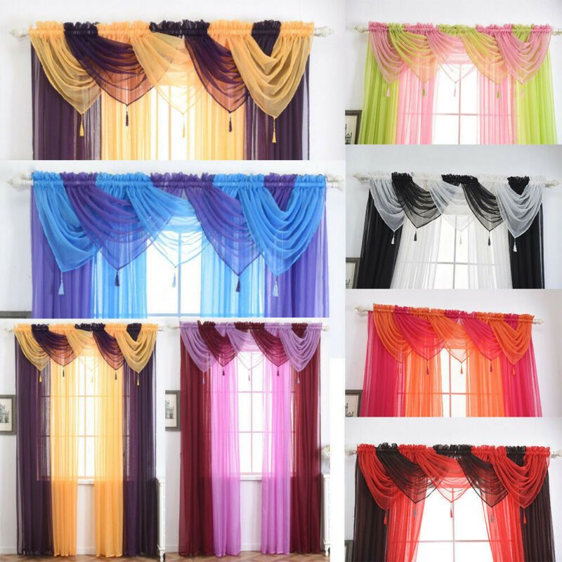 voile scarf pelmet