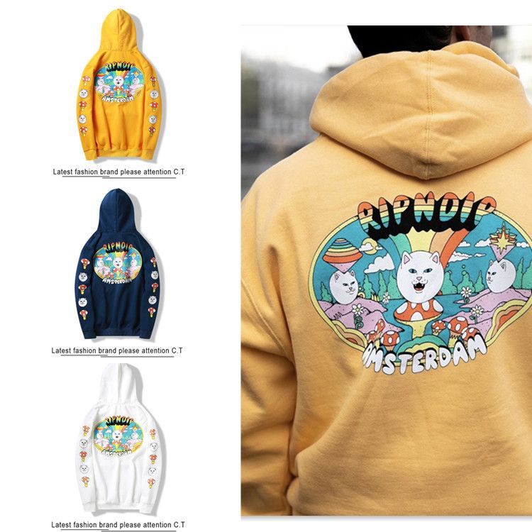 cat mushroom sweater