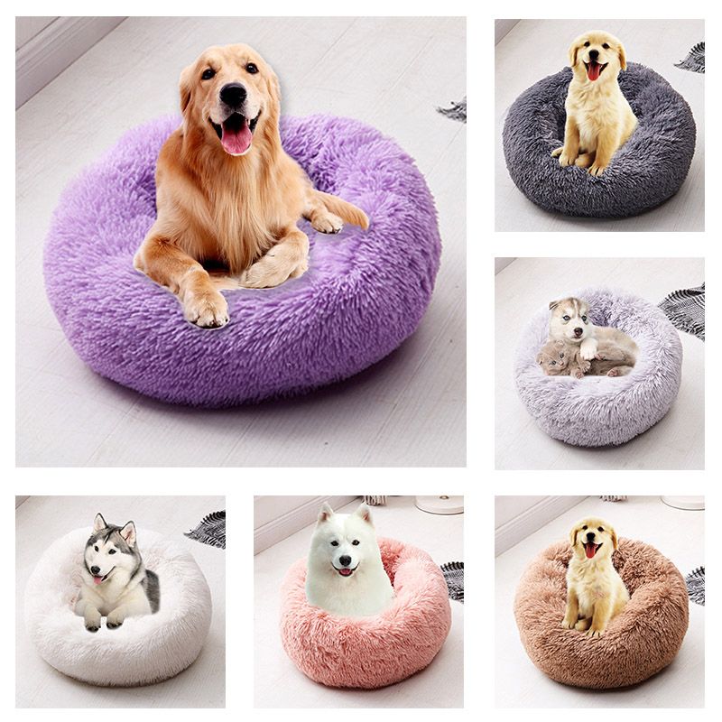 2019 Pet Mats Dog Round Cat Winter Warm Sleeping Bag Long Plush