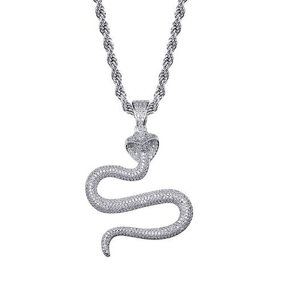 Zilver + 24 inch touwketting