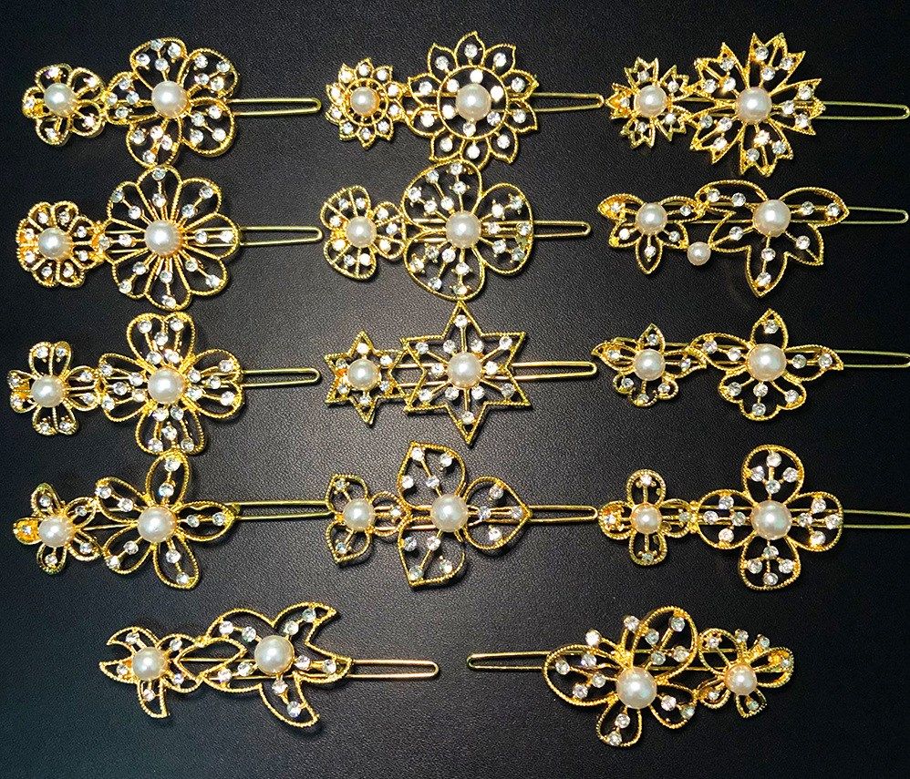 2019 Women Pearl Hairpins Flower Star Hair Clips Side Clips