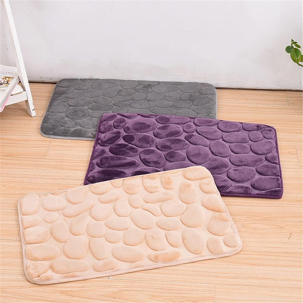 2020 Best Promotion Simple Beautiful Grey Memory Foam Pebble Rock Bath Rug 60x40cm Non Slip Microfiber Bath Mat Bathroom Product From Jurassicstore 36 77 Dhgate Com