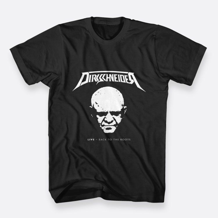 Dirkschneider Live Back To The Roots Cotton Tees Sz S 3xl Black - got root roblox t shirt white