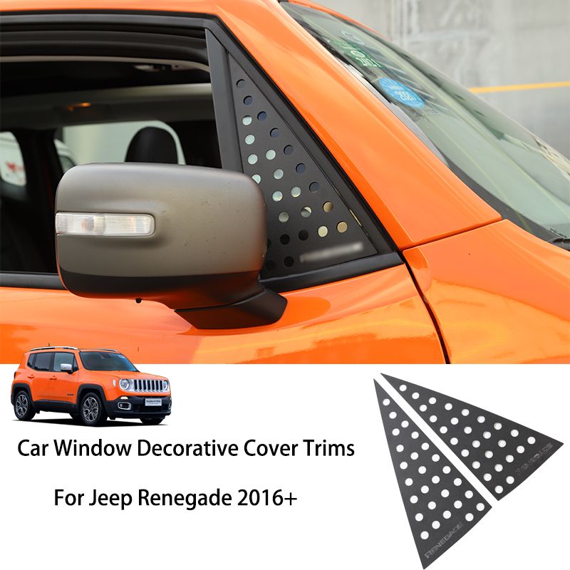 Aluminum Alloy Car Window Front Triangle Glass Trim Decorative Cover