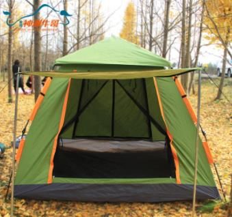 Automatic Tent Outdoor 3 4 People Two Rooms And One Hall Thickened Rain Single Camping Camping Four Mesh 6 Man Tents Backpacking Tent From Qingfengxu