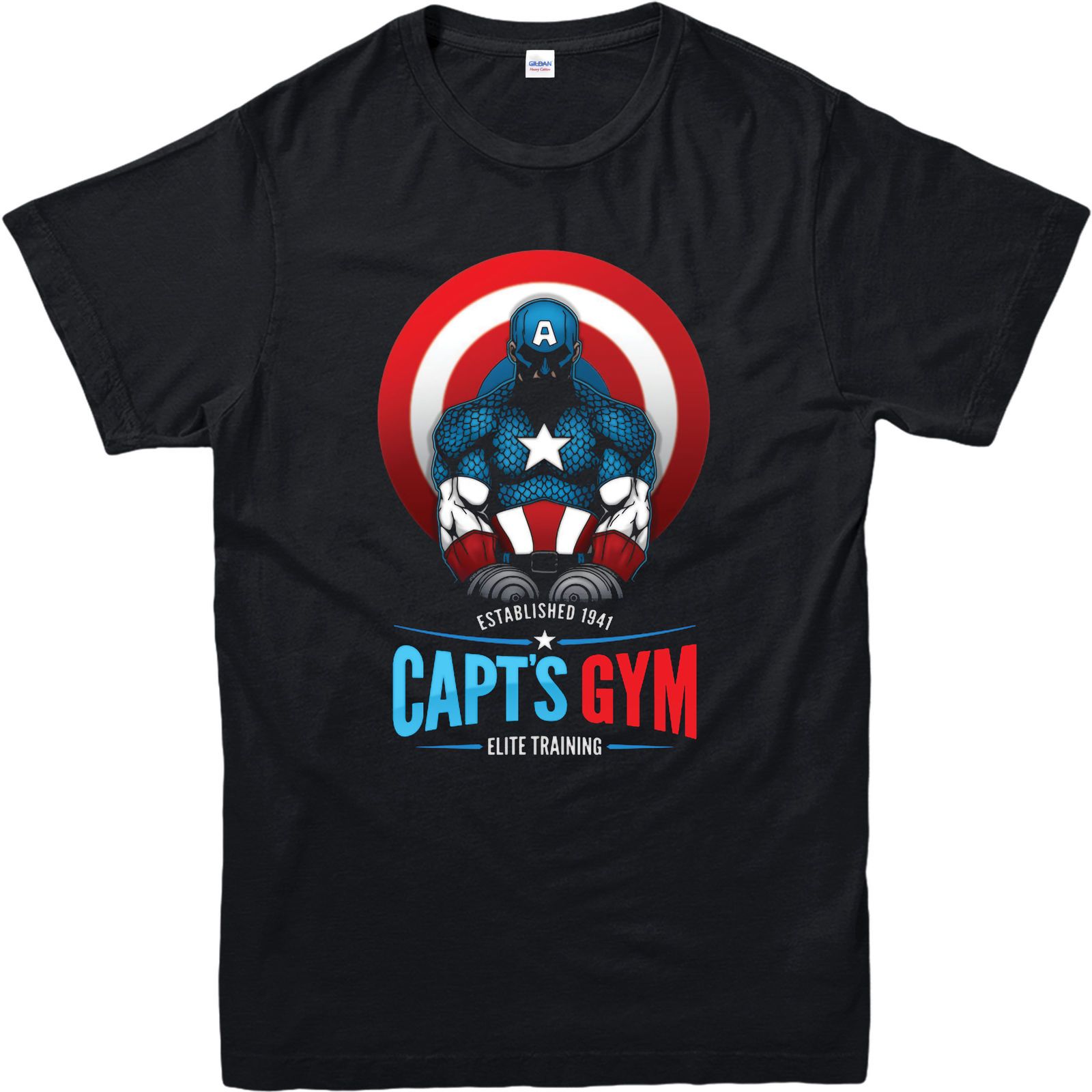 captain america workout t shirt