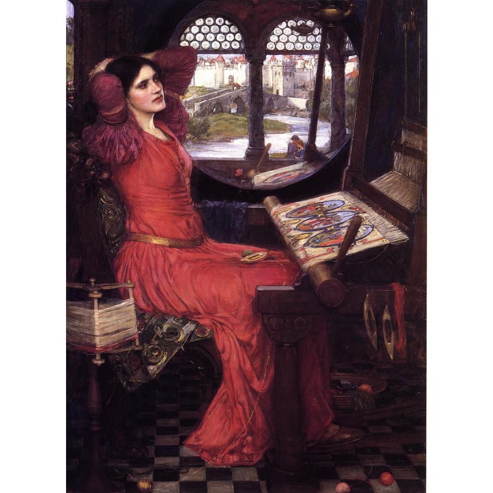 I am Half Sick of Shadows by John William Paint Print On Framed Canvas Art