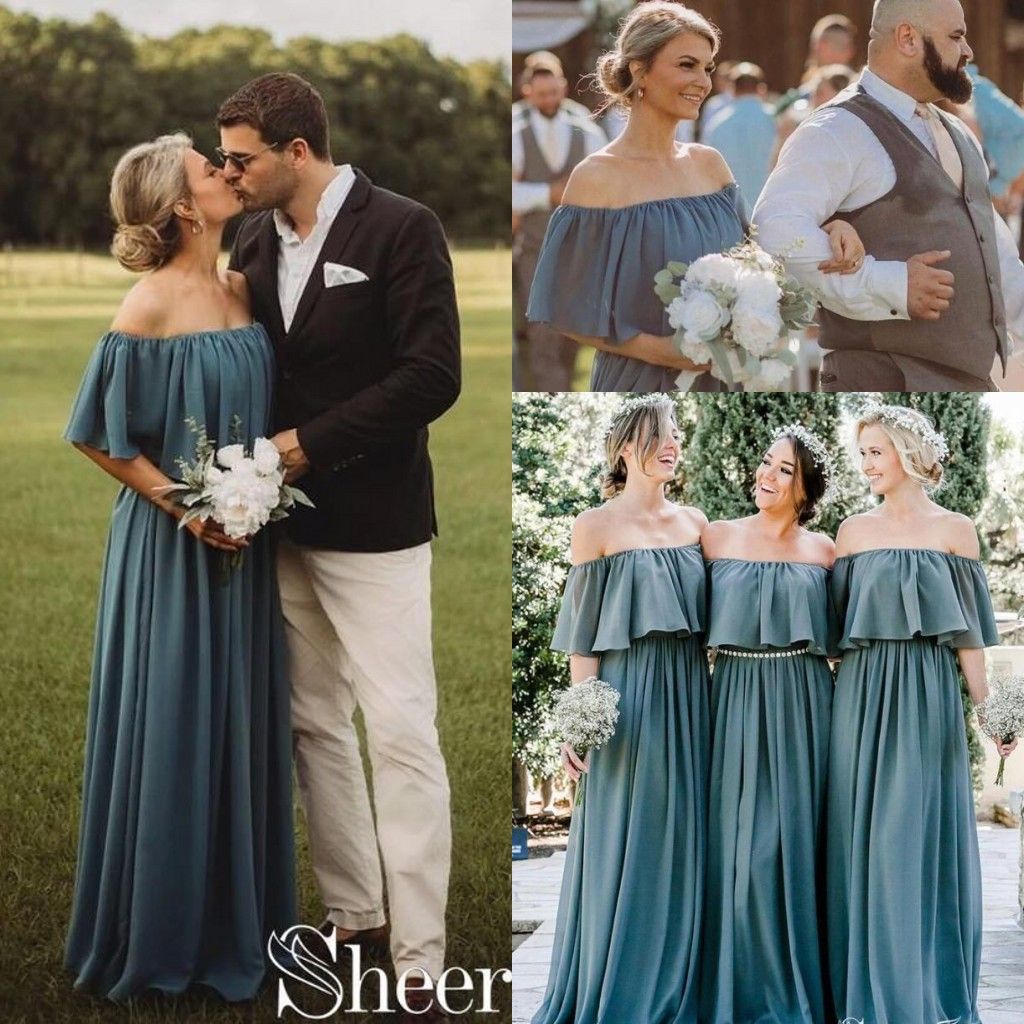 slate gray bridesmaid dresses