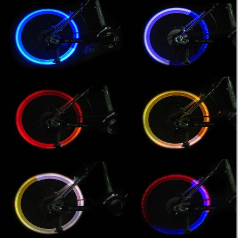 Luces de bicicleta de montaña rueda de bicicleta Luces de llantas neumáticos Tapas