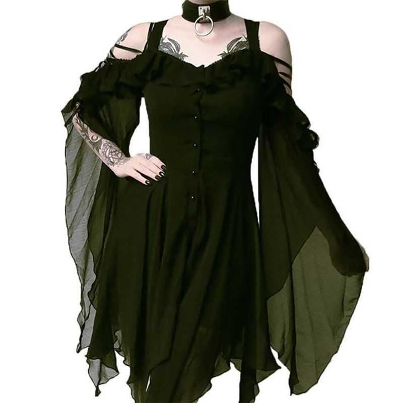 Buskruit Gymnast Zeker Zomer Gothic Sexy Club Elegante Zwarte Kantoor Dames Vrouwen Midi Jurken  Plus Size Strapless Party Plain Straat Vrouwelijke Goth Jurk Van 25,9 € |  DHgate