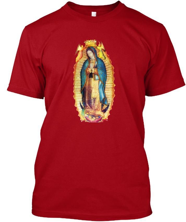 diseñador de para hombre camiseta Señora Guadalupe Virgen María T-shir camiseta sin