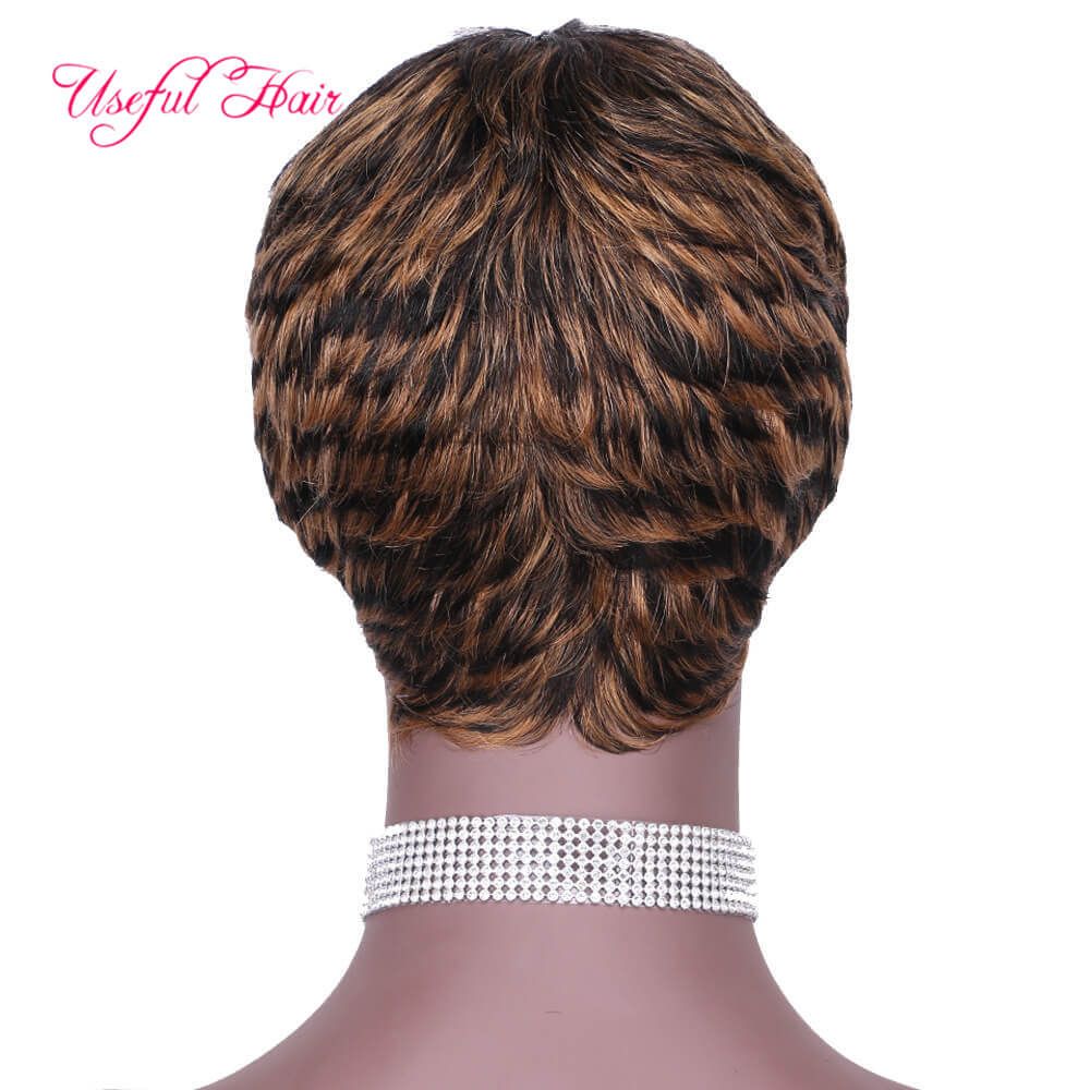Afro Mongolian Kinky Curly Human Hair Wigs Short Wig Human Hair