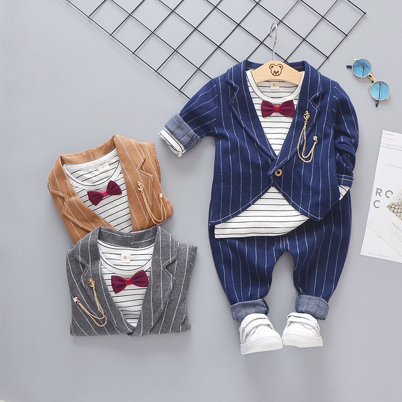 para niños ropa de rayas para bebés 2019 nuevos niños ropa niños pequeños manga