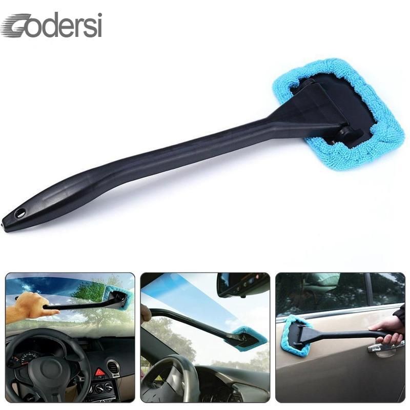 Car Inside Long Handled Window Windshield Cleaner Brush Tool