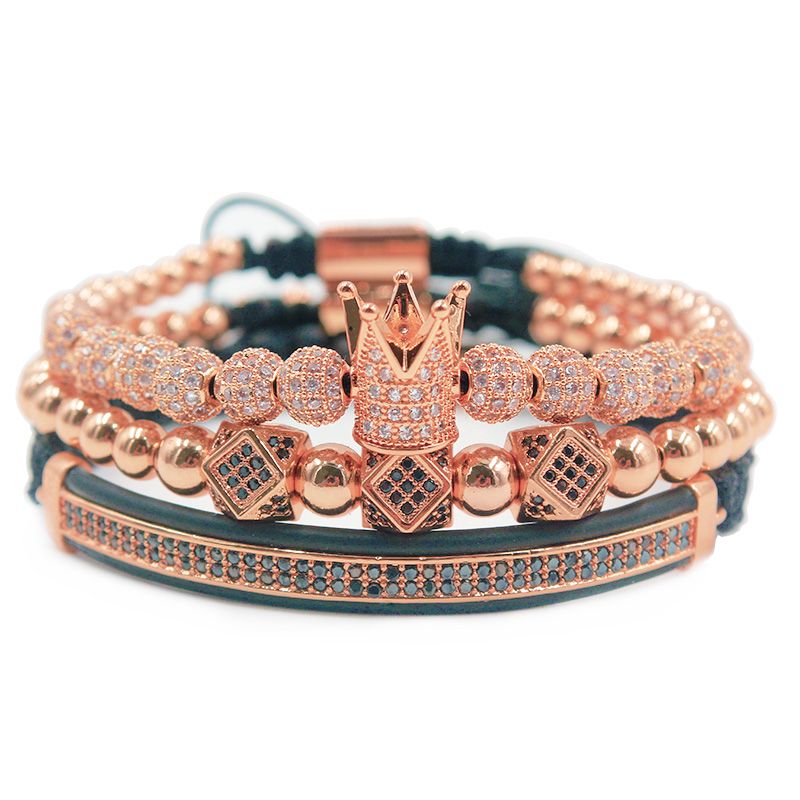 3pcs Rose Gold