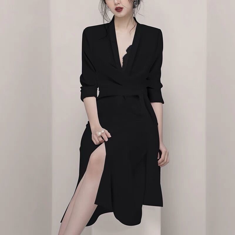 long sleeve shirt midi dress