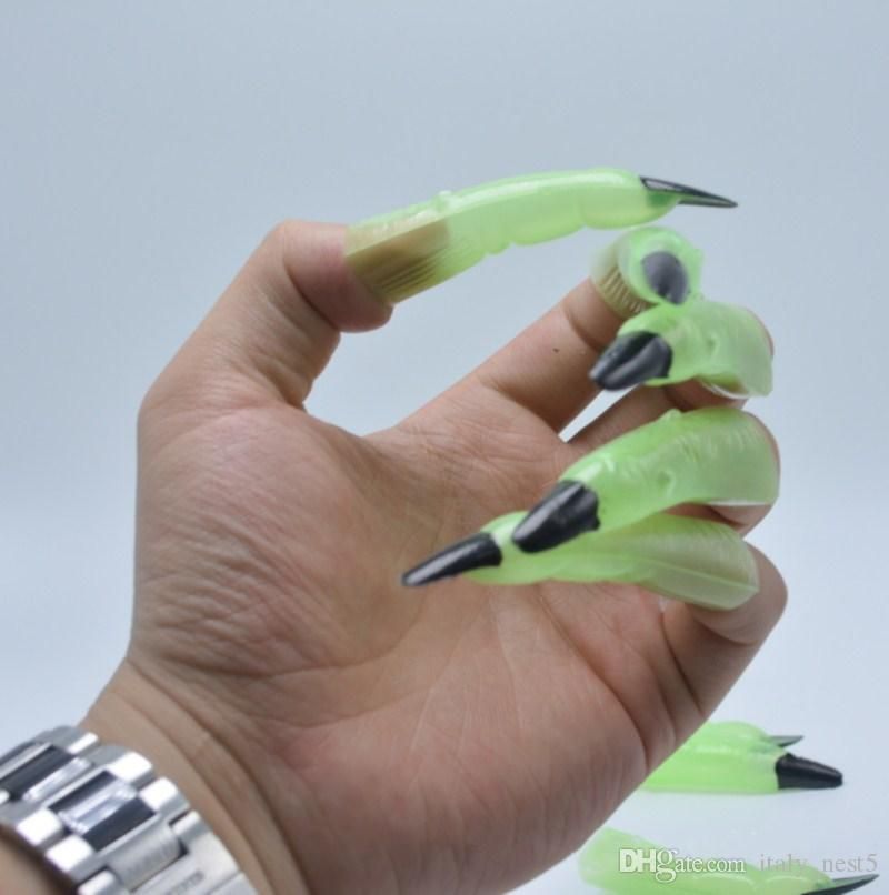 Hot False Nail Fake Fingers Witch Nail Set Cover Halloween Prop Party Fancy Dress Cosplay Halloween Fake Nails Designs Nail Acrylic From Qiansuning1 2 28 Dhgate Com