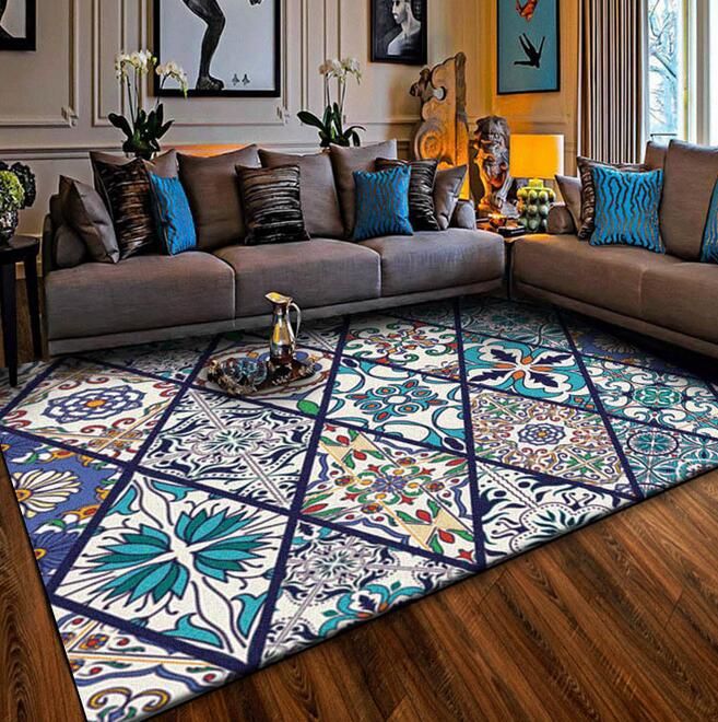 compre 02 el mapa nueva moda estilo nordico alfombras grandes para sala de estar alfombras de dormitorio alfombra de casa alfombra de piso alfombra de