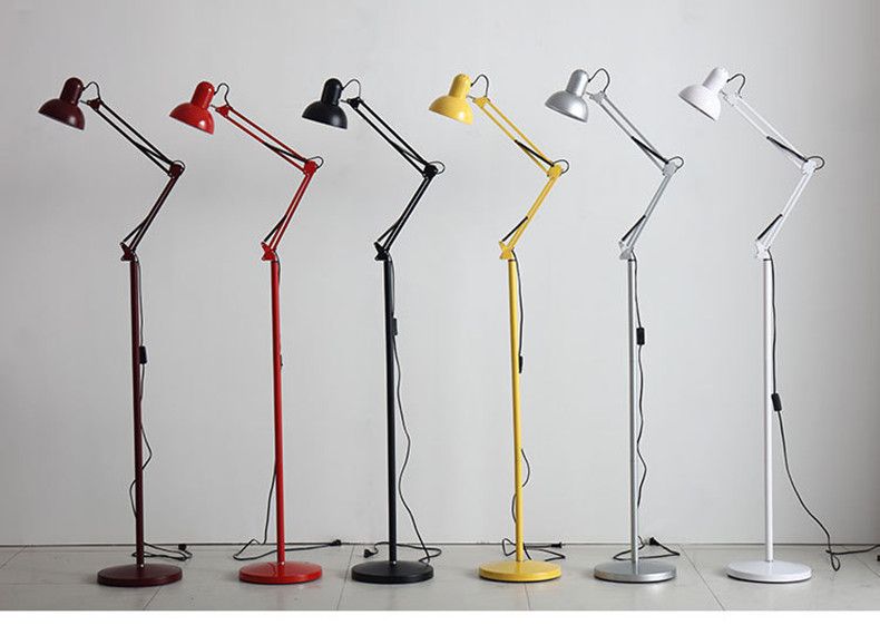2020 Flexible E27 Bulb LED Floor Lamp Multicoloured Body Reading Lamp Living Room Lamp Stand