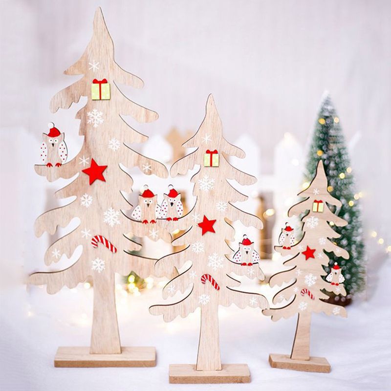 wooden block christmas tree