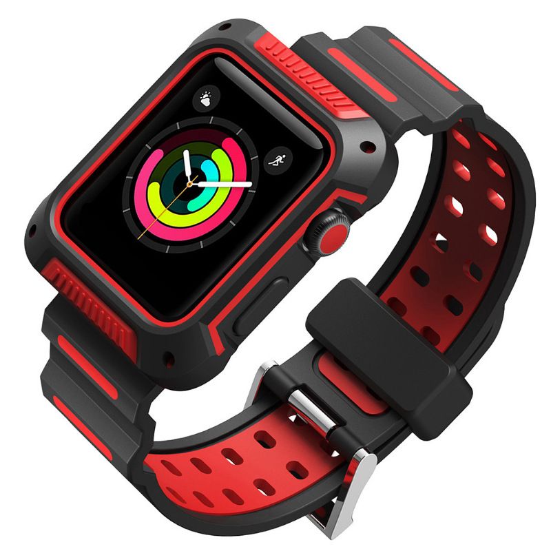 2 In 1 Strap Case Silicone Band For Apple Watch Series 4 44mm 40mm Replaceable Bracelet Watchband For Iwatch 2 3 42mm 38mm Speidel Watch Bands Watch Band From Home163 13 67 Dhgate Com