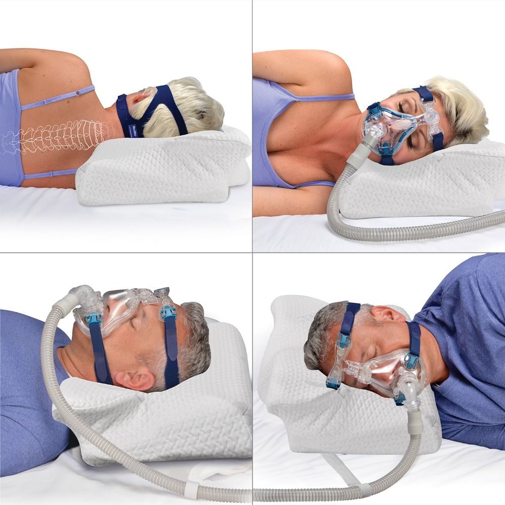Page De Garde Cpap Oreiller Contour Doreiller CPAP Pour La Conception De Contour De Mousse À Mémoire Anti Ronflement Réduit Les Fuites Dair De Pression De Masque Facial Fournitures CPAP Du 75,77 € | DHgate
