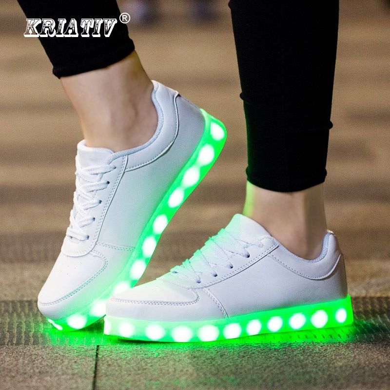 Heelys niño zapato niño cargador USB zapatillas de deporte zapatos brillantes ilumina durante boygirl informales