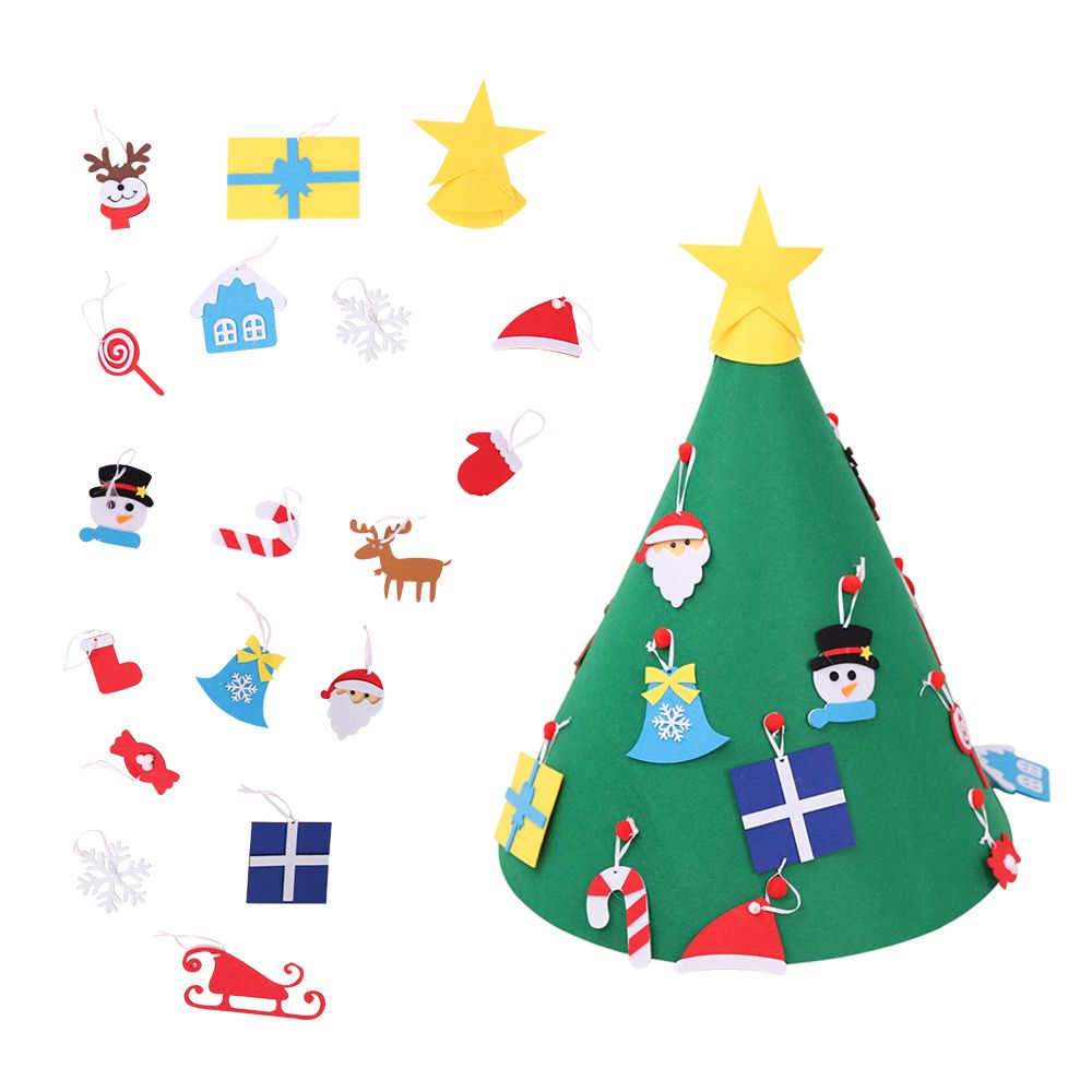 Albero Di Natale In Legno Fai Da Te Angolare.Acquista 2019 Capodanno Regali Bambini Giocattoli Fai Da Te Feltro Albero Di Natale Albero Artificiale Appeso A Parete Ornamenti Decorazioni Natalizie La Casa A 22 23 Dal Tanggo Dhgate Com