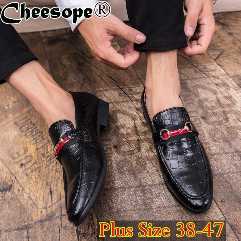 Satın Al Kore Sürüm Erkekler At Toka Elbise Ayakkabı Erkekler Classic Plus Boyut Lüks Stil Moda Örgün Büro Düğün Beyler Ayakkabı, TL337.19 | DHgate.Comda