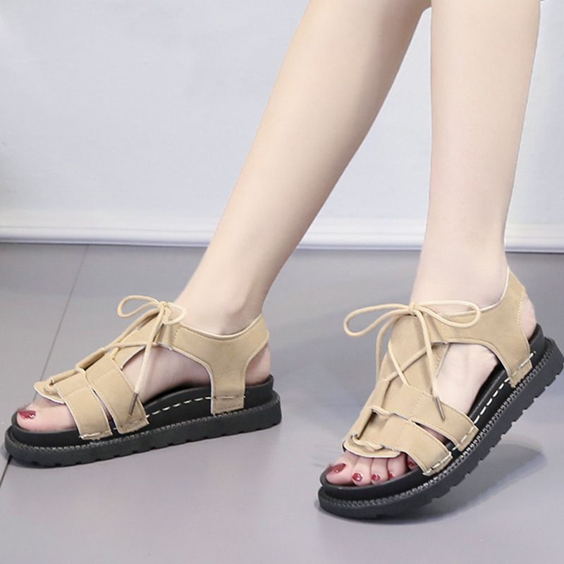 Women Summer Slope Flops Slippers Sandals for Women Classic Striped Platform Slippers Casual Beach Roman Shoes