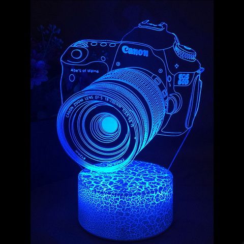 compre lampara de ilusion visual 3d acrilico transparente luz de noche lampara led 7 cambio de color tactil lampara de mesa ninos lamparas de lava a