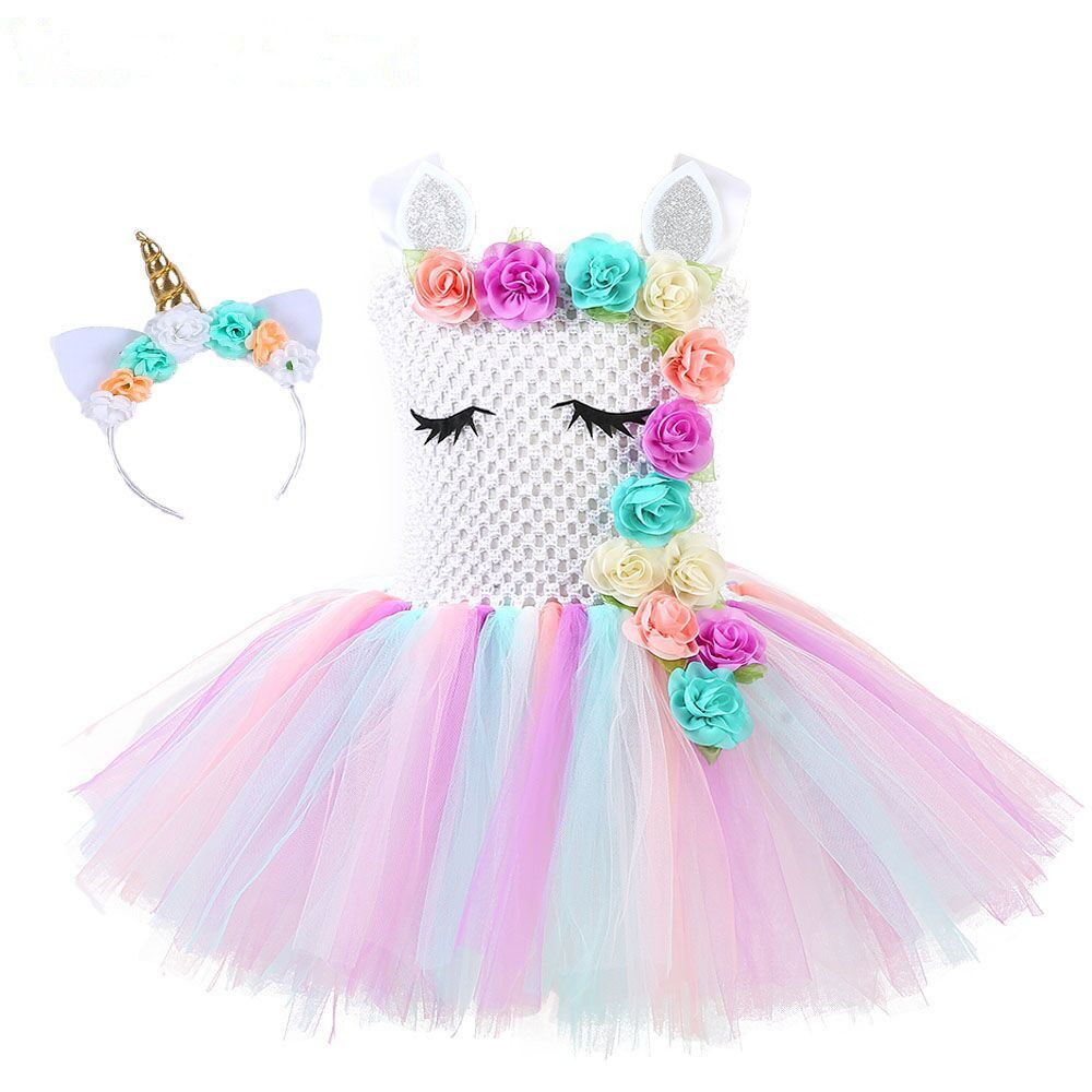 Baby Girls Princess Tutu Skirt Toddler Ballet Dance Birthday Party Mini Dresses