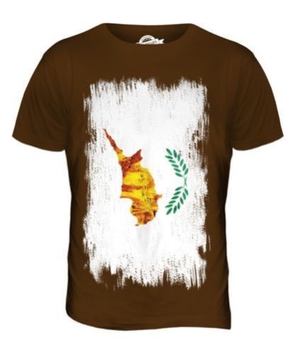 Bandera de aspecto envejecido de Chipre para hombres Camiseta Top camisa de regalo de fútbol de Chipre Kypros