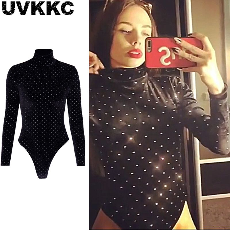 Compre Uvkkc Mujeres Body 2019 Moda De Primavera Mujer Mameluco